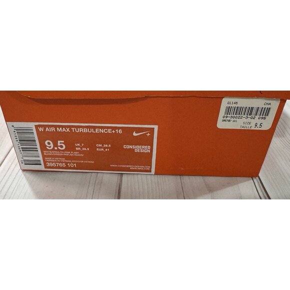 NIKE Air Max Turbulence 16 Athletic/Walking/Running Shoe NEW IN BOX Size 9.5 US - Picture 9 of 12